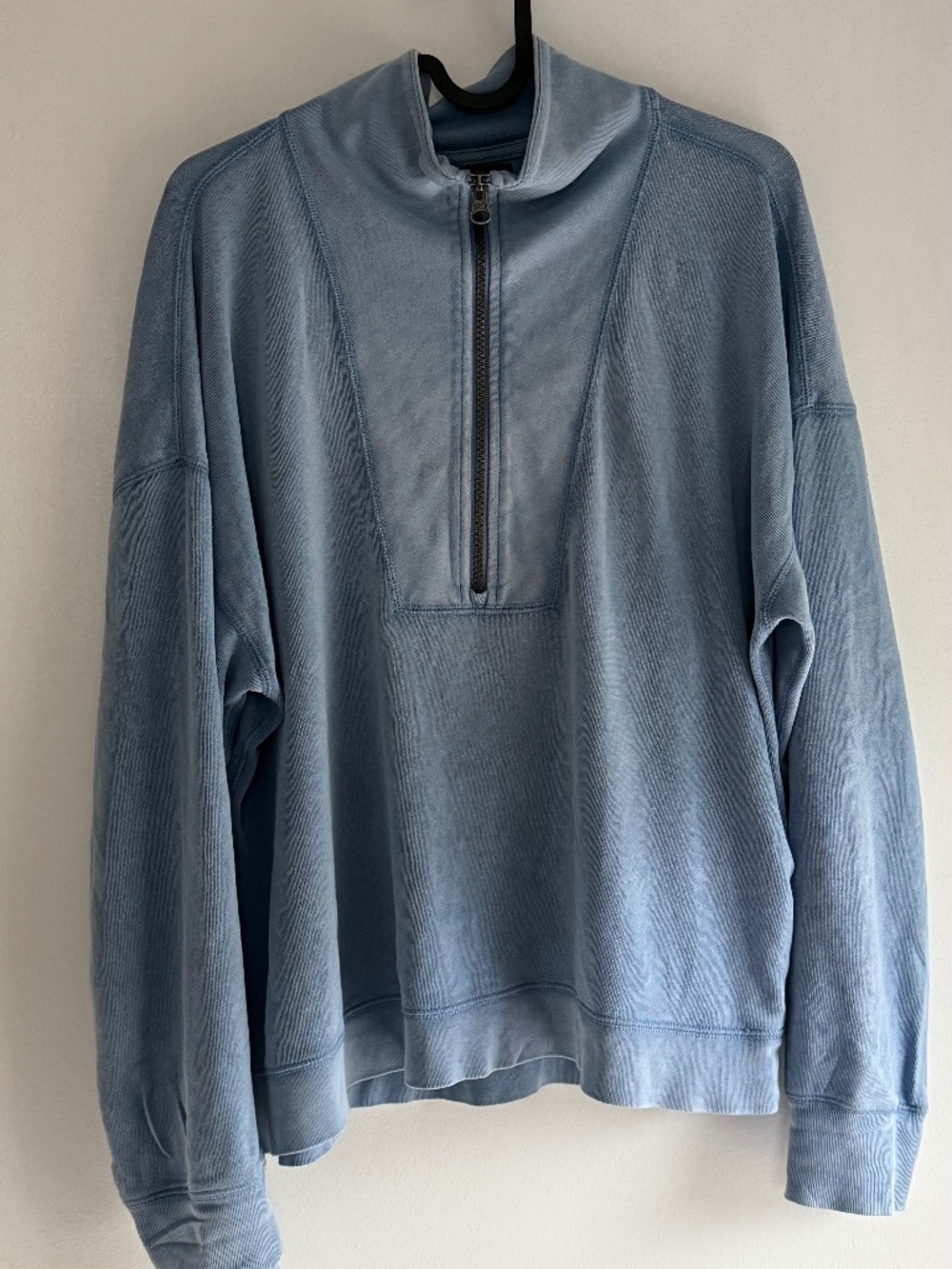 J. Crew Half-Zip Blue Sweatshirt